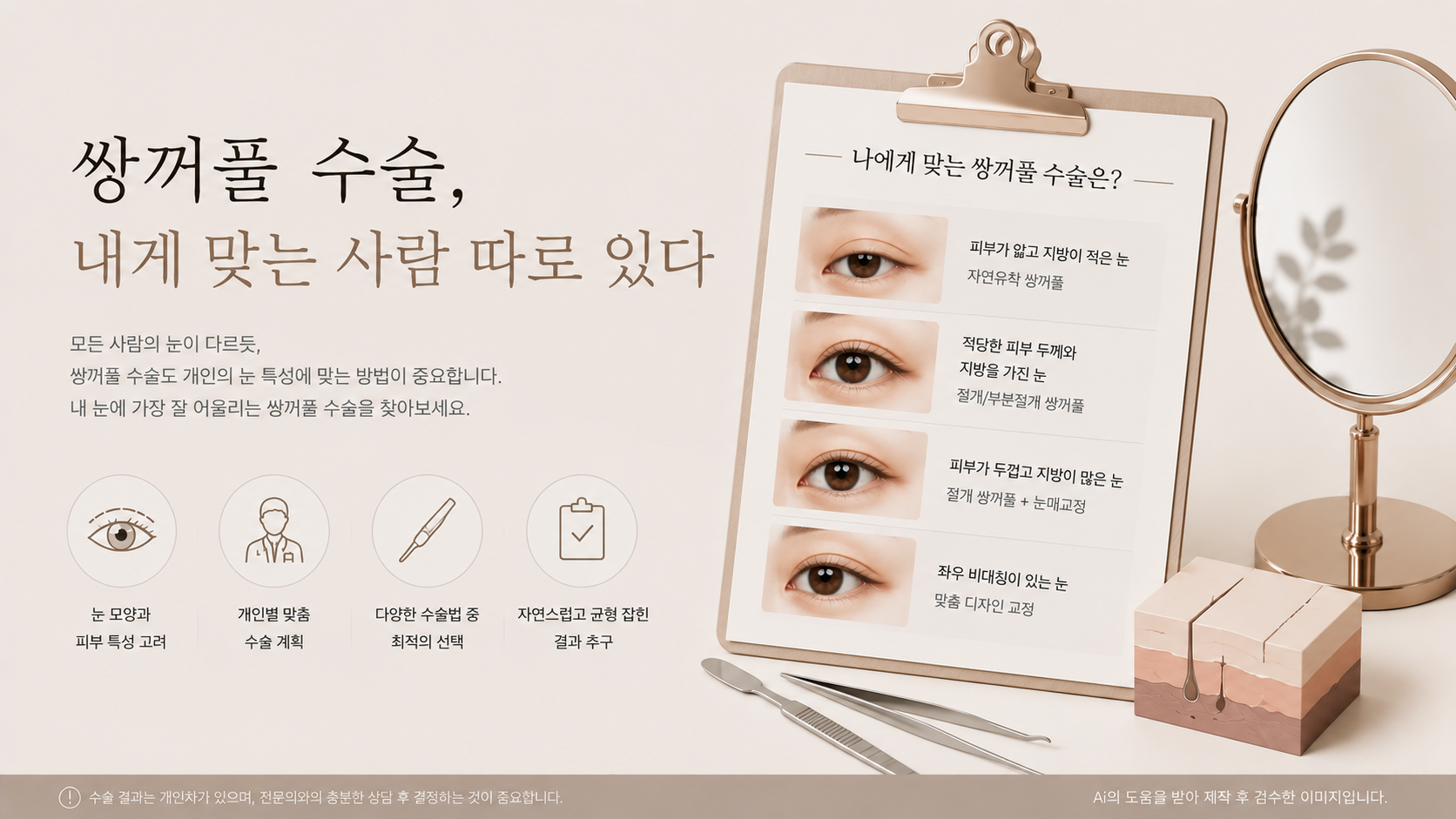 쌍꺼풀 수술, 내게 맞는 사람 따로 있다