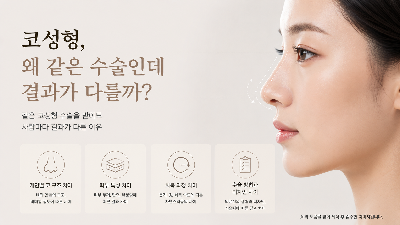 코성형, 왜 같은 수술인데 결과가 다를까?