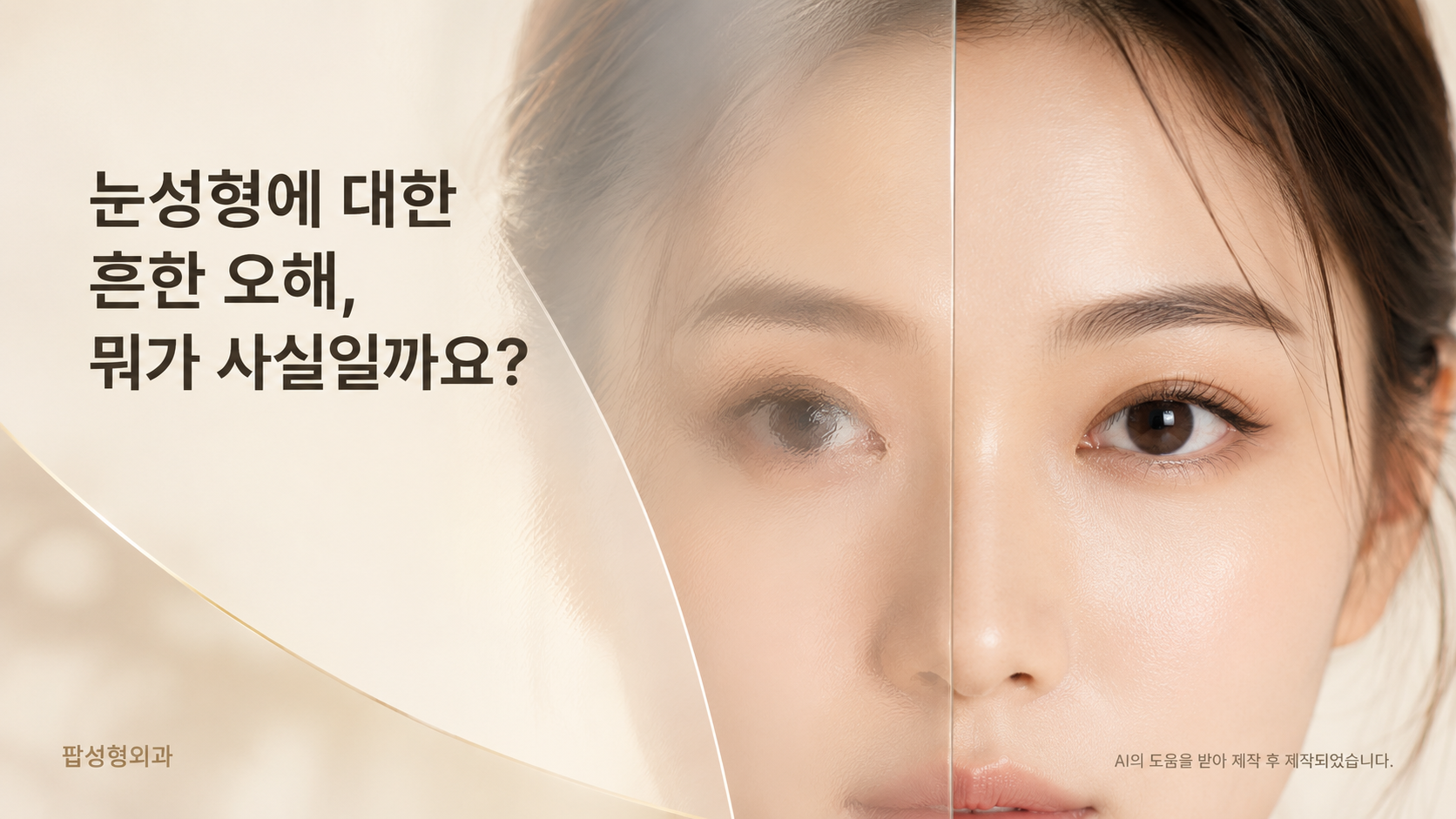 눈성형에 대한 흔한 오해, 뭐가 사실일까요?