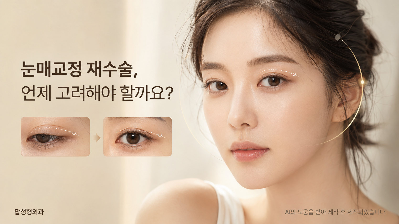 눈매교정 재수술, 언제 고려해야 할까요?