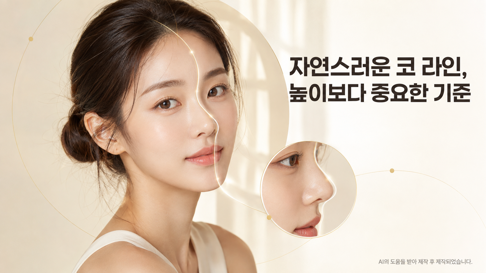 코수술 자연스럽게 보이려면 어떤 라인이 좋나요?