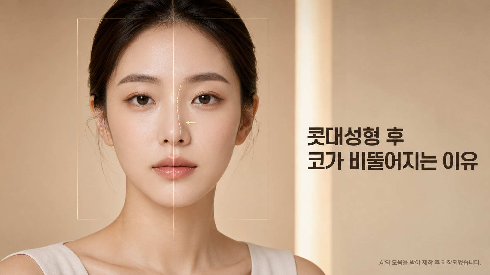 콧대성형 후 코가 비뚤어지는 이유가 뭔가요?