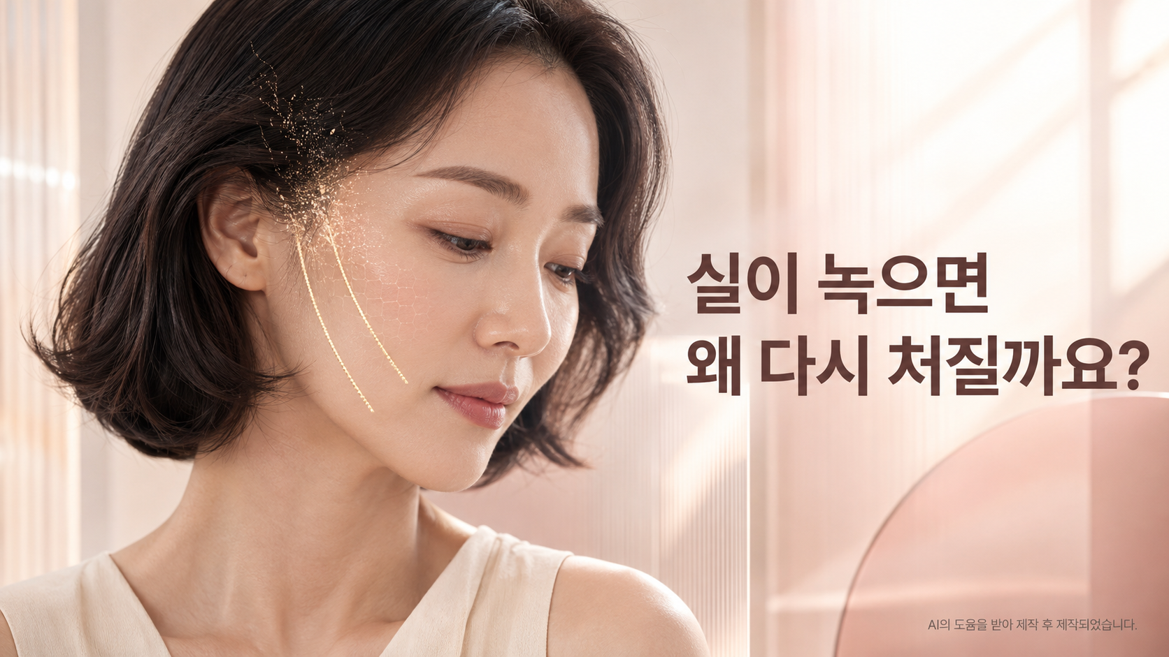 민트실리프팅 실이 녹으면 왜 처짐이 다시 생길까요?