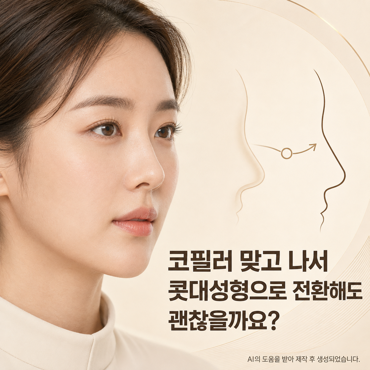 코필러 맞고 나서 콧대성형으로 전환해도 괜찮을까요?