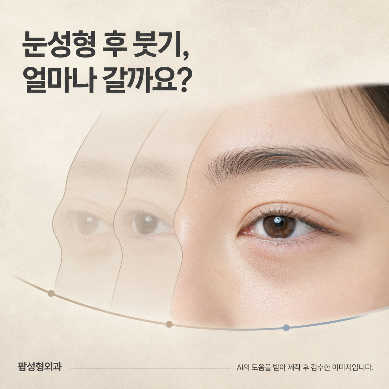 눈성형 후 붓기는 얼마나 가나요? 단계별 회복 기간 정리
