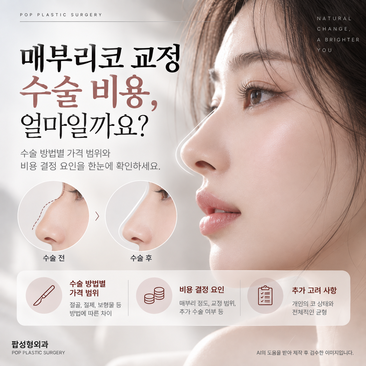 매부리코 교정 수술 비용, 얼마나 될까요?
