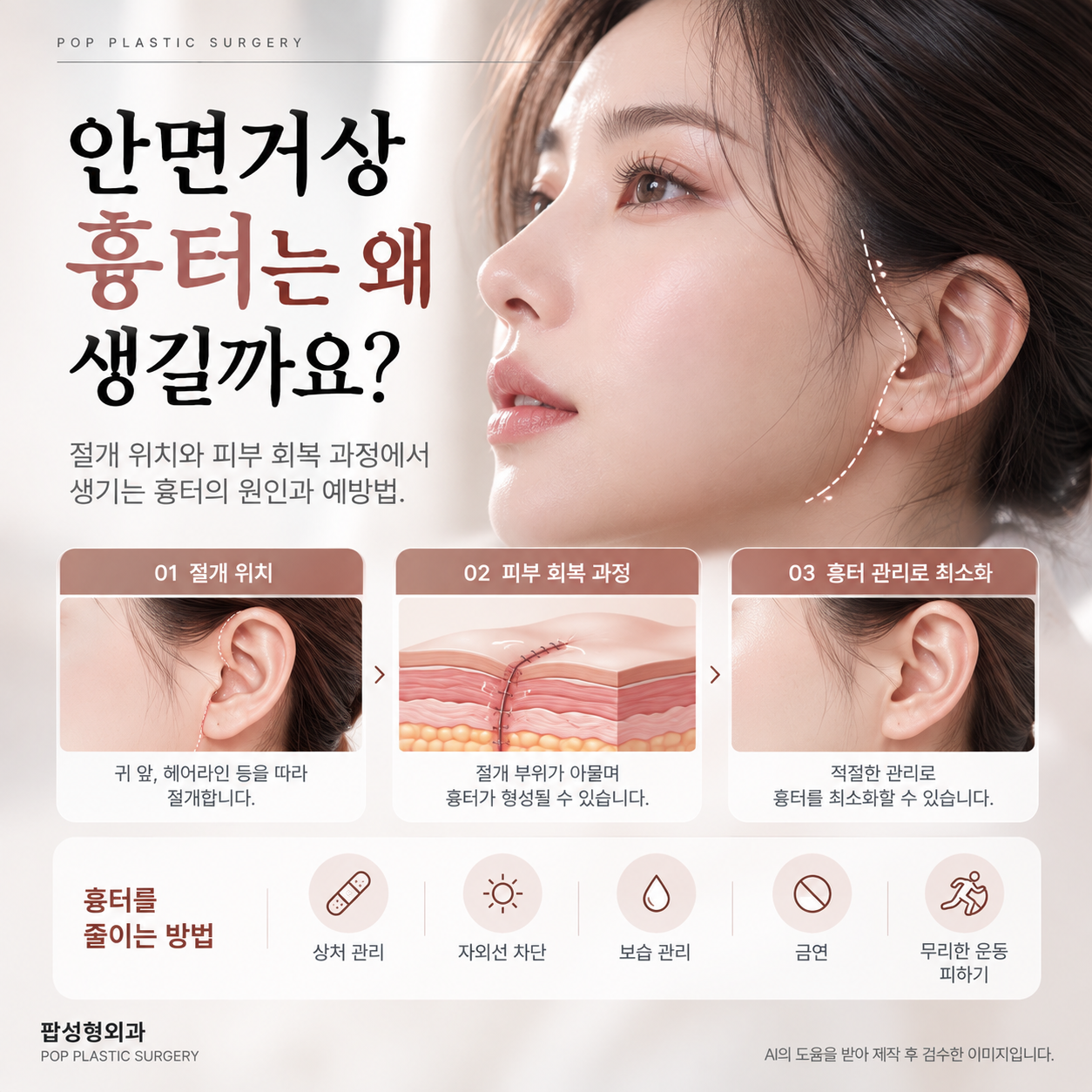 안면거상 흉터는 왜 생기는 건가요?