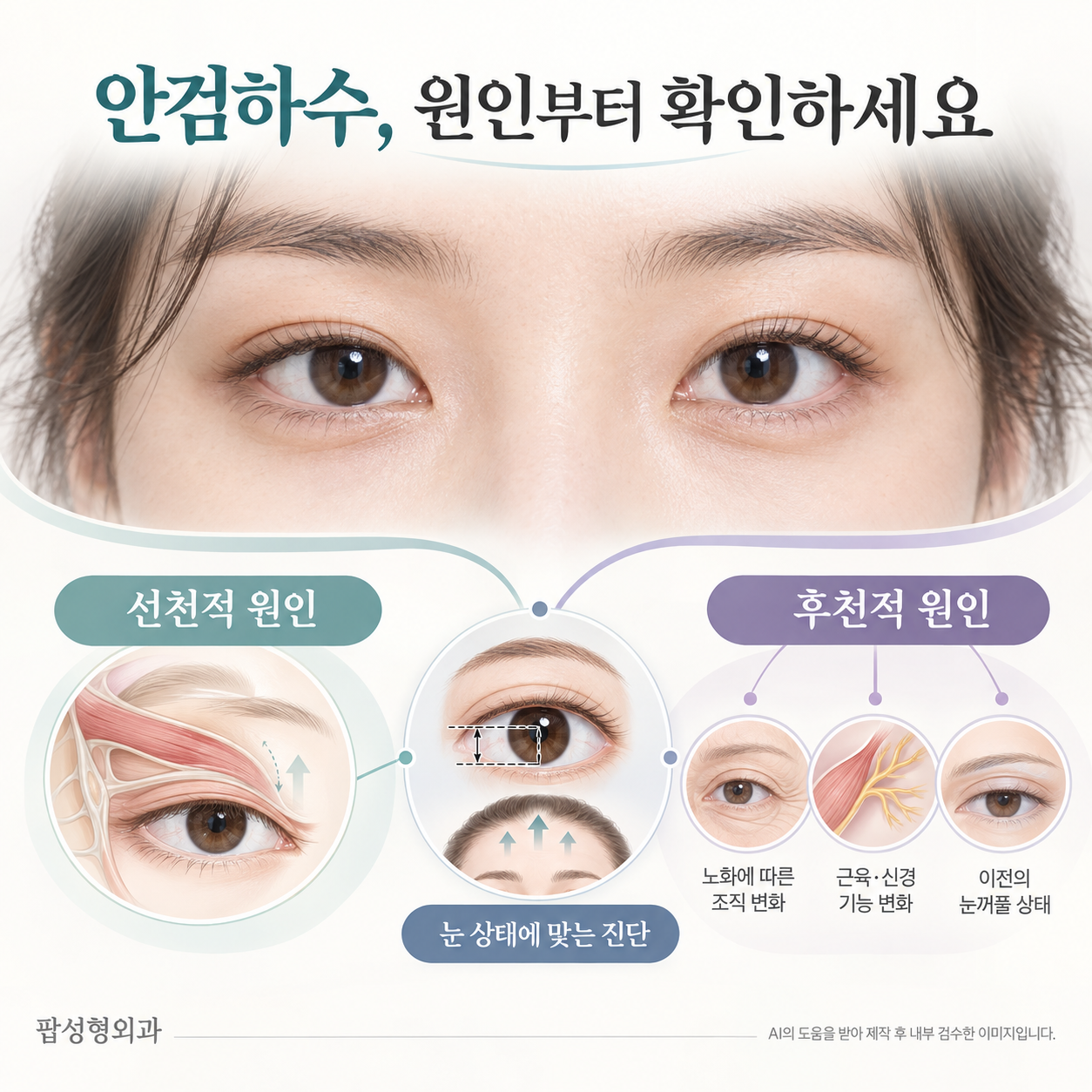 안검하수가 생기는 원인이 뭔가요?