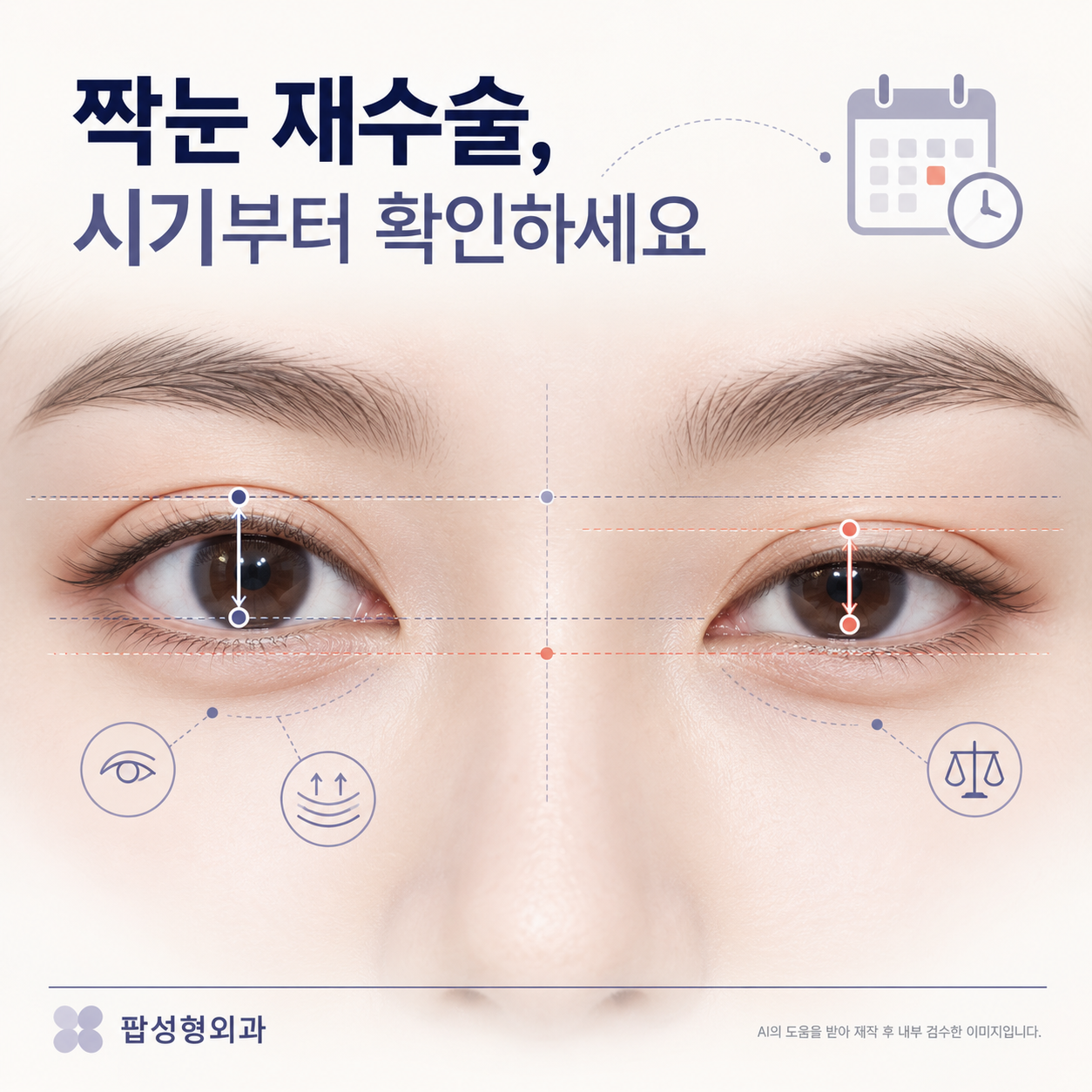 짝눈 수술 결과가 마음에 안 들면 재수술이 가능한가요?