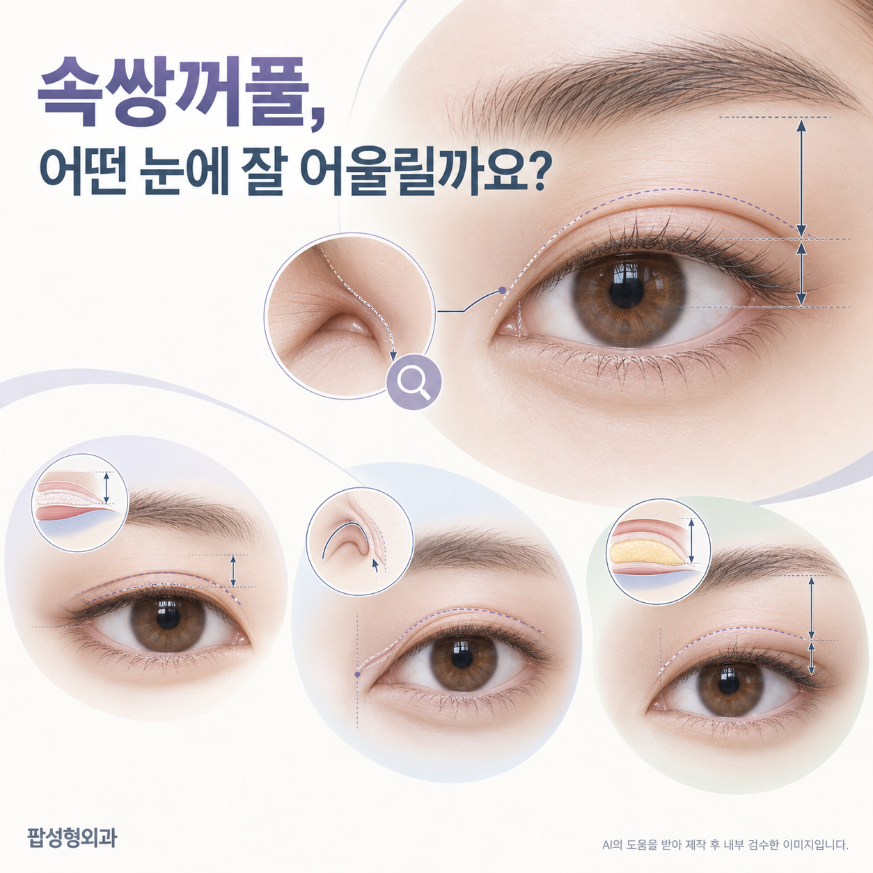 속쌍꺼풀은 어떤 눈 타입에 잘 어울리나요?