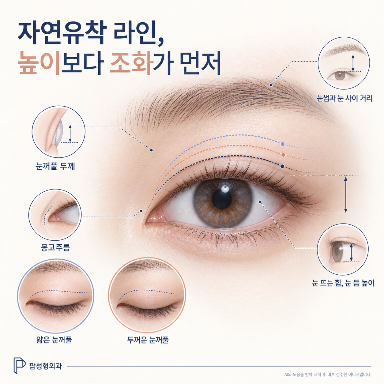 자연유착 쌍꺼풀 라인은 어떻게 선택하는 게 좋을까요?