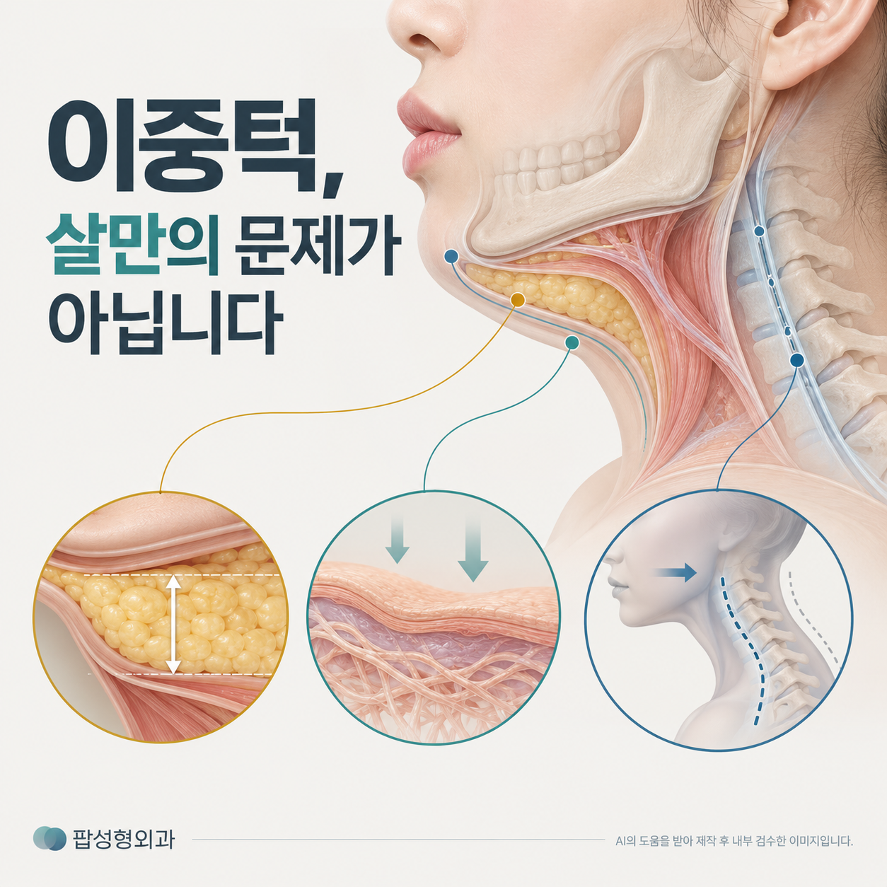 이중턱이 생기는 진짜 원인이 뭔가요?