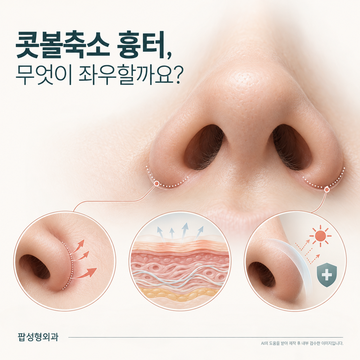 콧볼축소 후 흉터가 남는 부작용이 있을 수 있나요?