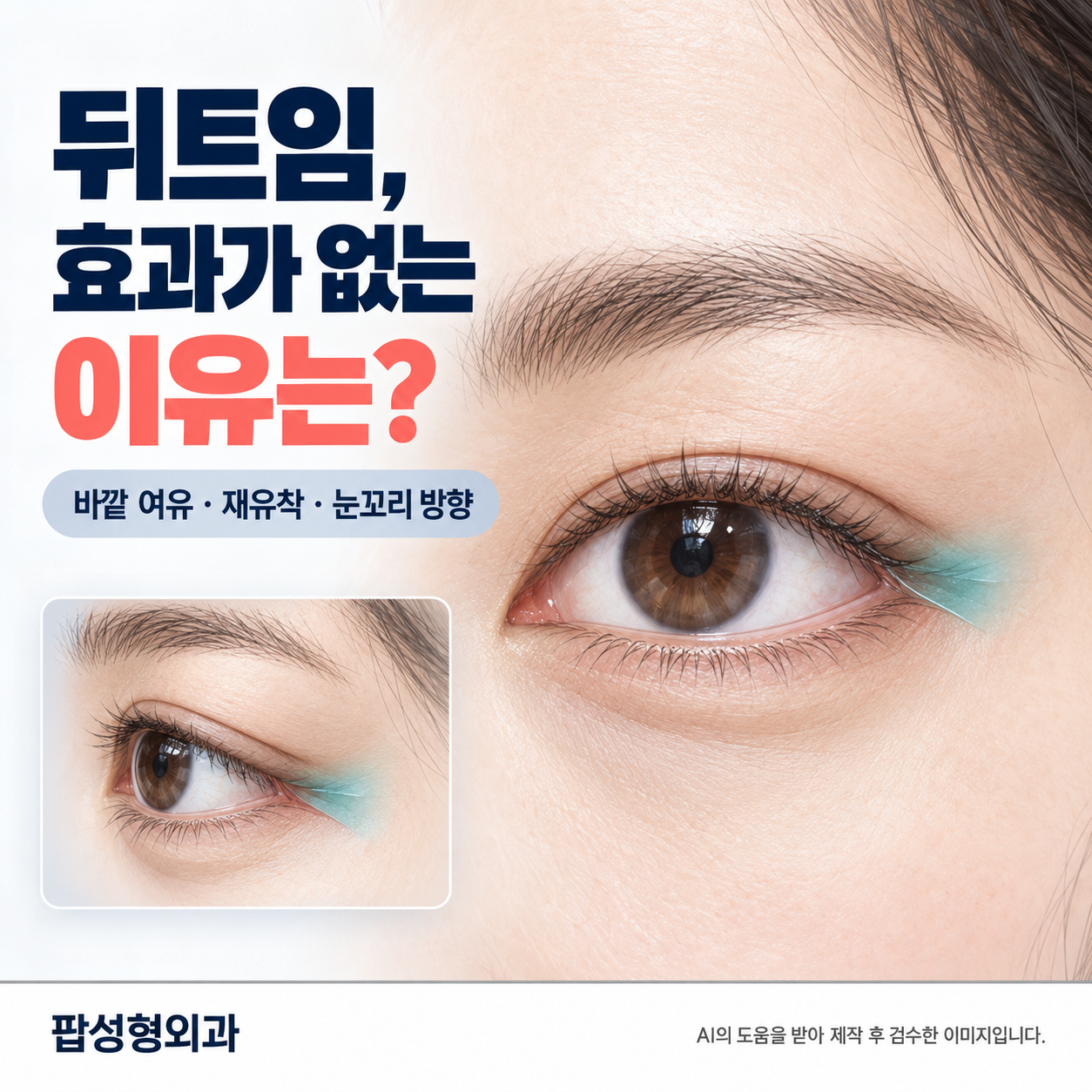 뒤트임 효과 없다는 말, 사실일까? 잘 맞는 눈과 비추천 유형