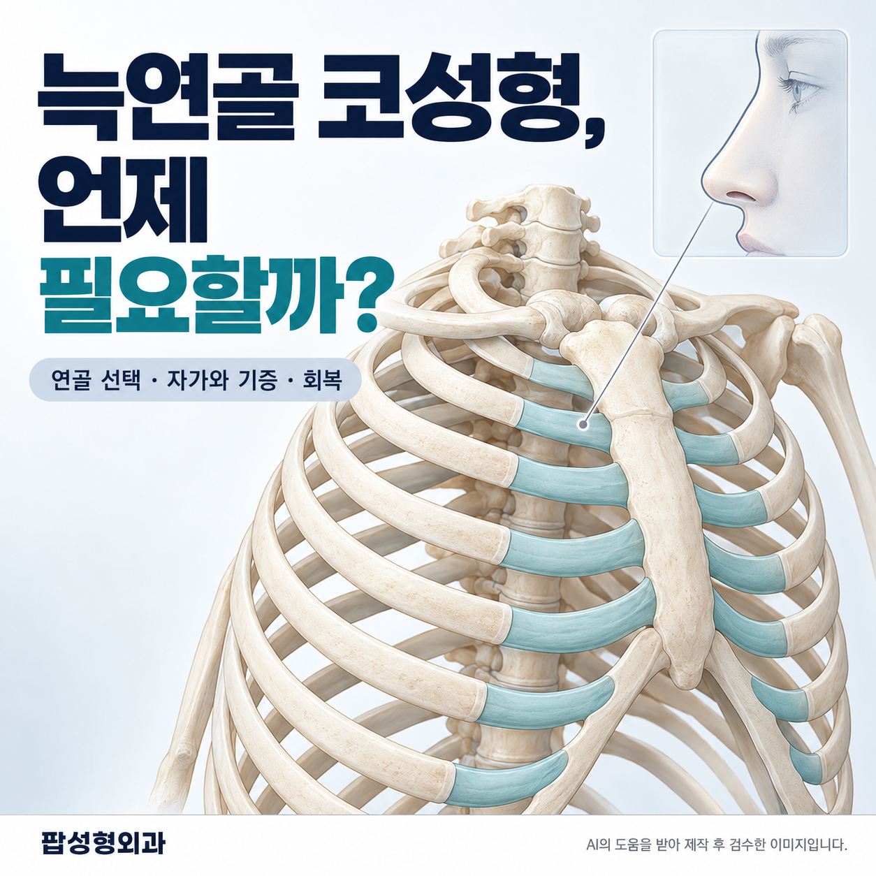 늑연골 코성형, 꼭 필요한 경우는? 장단점과 회복 과정