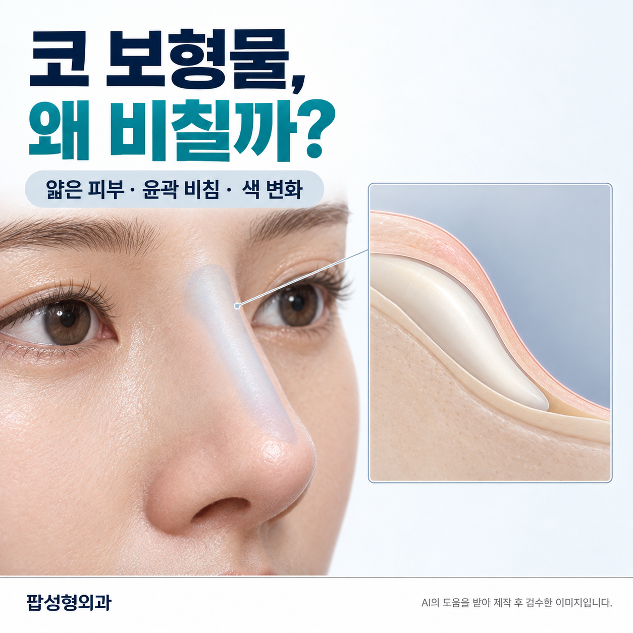 코 보형물 비침, 피부 얇은 코에서 생기는 이유와 해결 방법