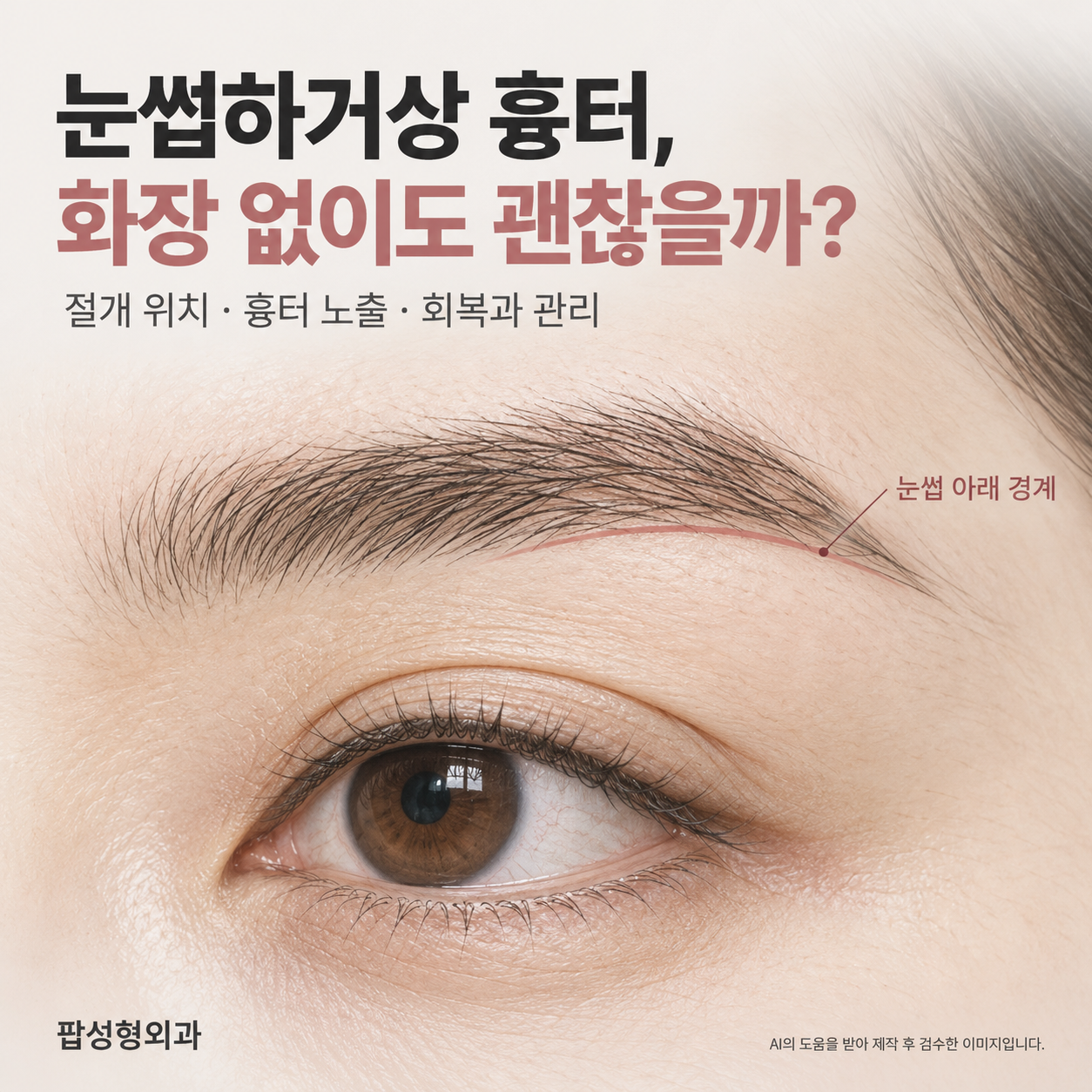 눈썹하거상 흉터, 어디에 남고 화장 없이도 괜찮을까?